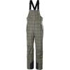 Helly-Hansen Legendary Insulated Bib Pant for Women – Durable, Waterproof, Breathable Snow Pant for Ski Adventures(757 Pebble Broxburn Plaid Aop)