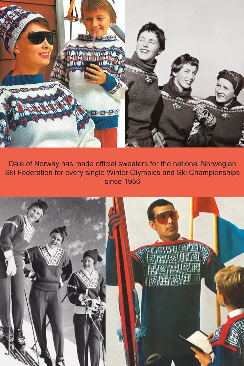 imageDale of Norway 1994 Feminine SweaterIndigo Offwhite Mustard