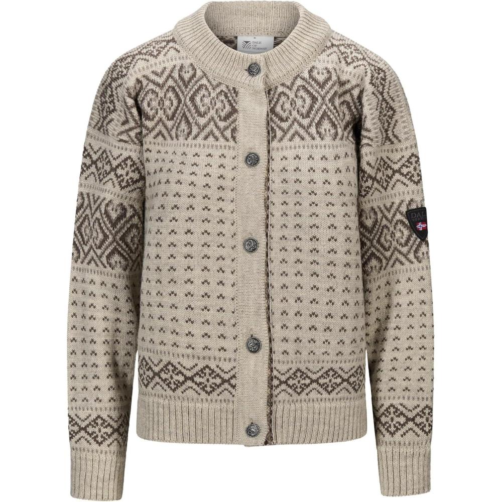 imageDale of Norway Hannah Womens Cardigan  Wool Cardigan for Women  Pure WoolVanillasugar Nutmeg Birch