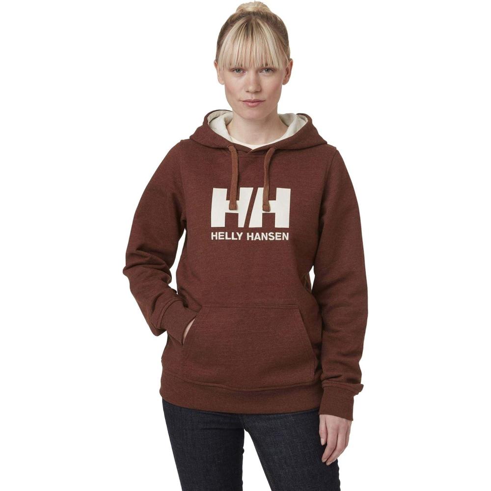 imageHelly Hansen W Hh Logo Hoodie793 Redwood Melange
