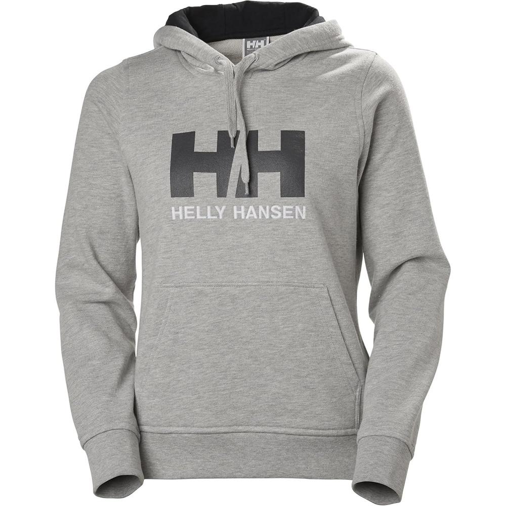 imageHelly Hansen W Hh Logo Hoodie949 Grey Melange