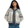 Dale of Norway Hannah Women’s Cardigan – Wool Cardigan for Women – Pure Wool(Offwhite Steel Lightcharcoal)