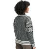 Dale of Norway Leknes Ladies Sweater – Wool Knit Sweater for Women – Relaxed Fit(Coffee Offwhite Metal)