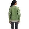 Dale of Norway Leknes Ladies Sweater – Wool Knit Sweater for Women – Relaxed Fit(Springgreen Offwhite Sand Mel)