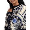 Dale of Norway VM Trondheim Ladies’ Sweater – Pure Wool Knit Sweater for Women(Navy Off White Sand)