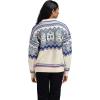 Dale of Norway VM Trondheim Ladies’ Sweater – Pure Wool Knit Sweater for Women(Off White Indigo Orchid)