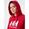 Helly Hansen W Hh Logo Hoodie(162 Red)