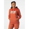 Helly Hansen W Hh Logo Hoodie(179 Terracotta)