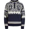 Dale of Norway VM Trondheim Ladies’ Sweater – Pure Wool Knit Sweater for Women(Navy Off White Sand)