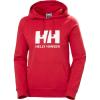 Helly Hansen W Hh Logo Hoodie(162 Red)