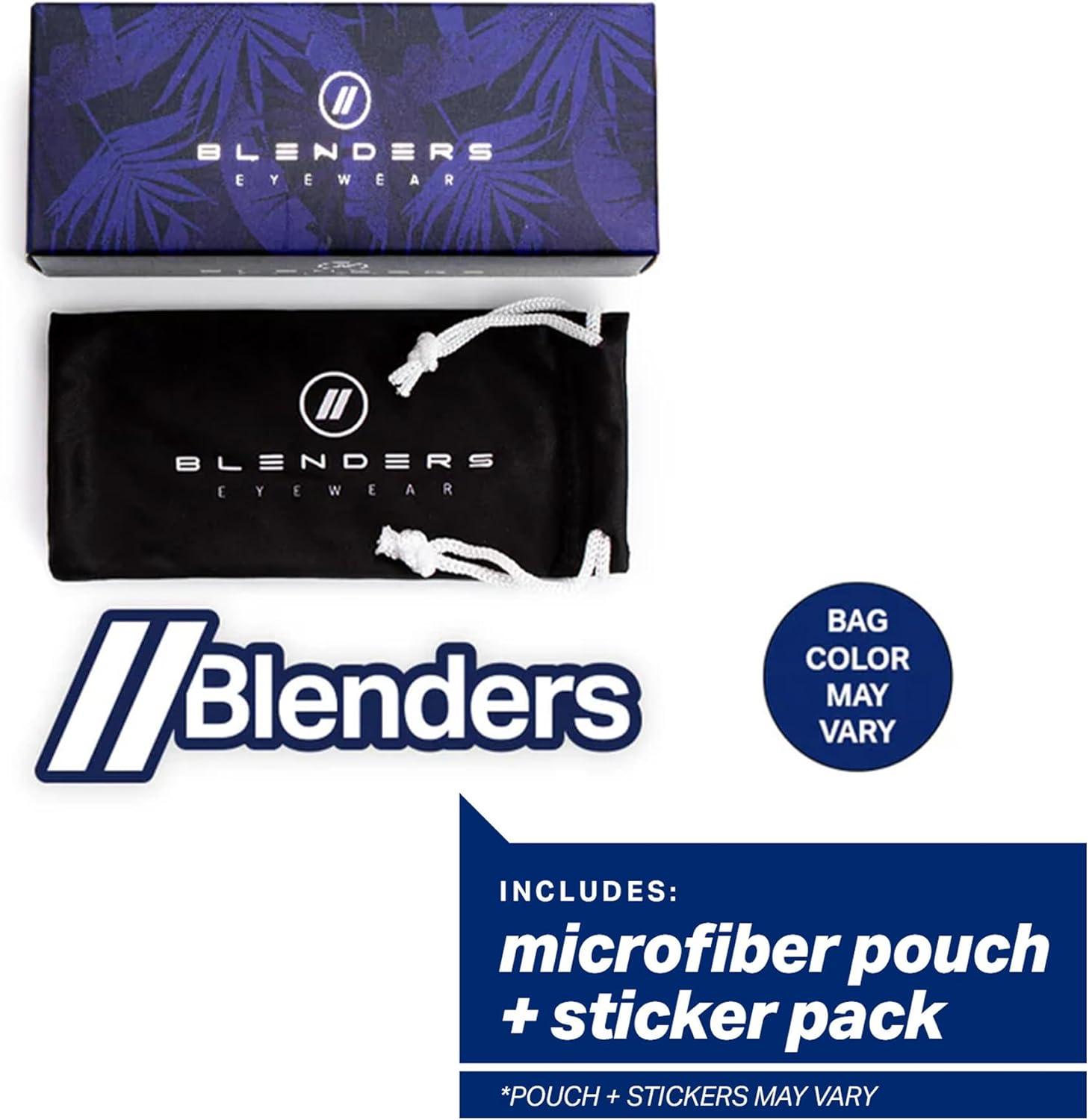 imageBlenders Eyewear Millenia X2 Polarized Sunglasses Flat Mirrored Lens 100 UV Protection For Men ampamp WomenBlack Forest