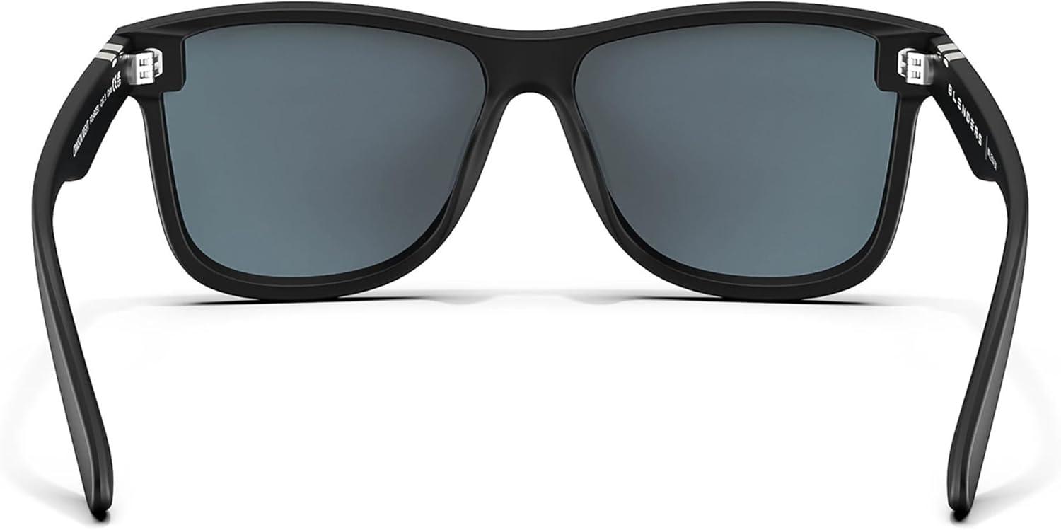 imageBlenders Eyewear Millenia X2 Polarized Sunglasses Flat Mirrored Lens 100 UV Protection For Men ampamp WomenCrimson Night