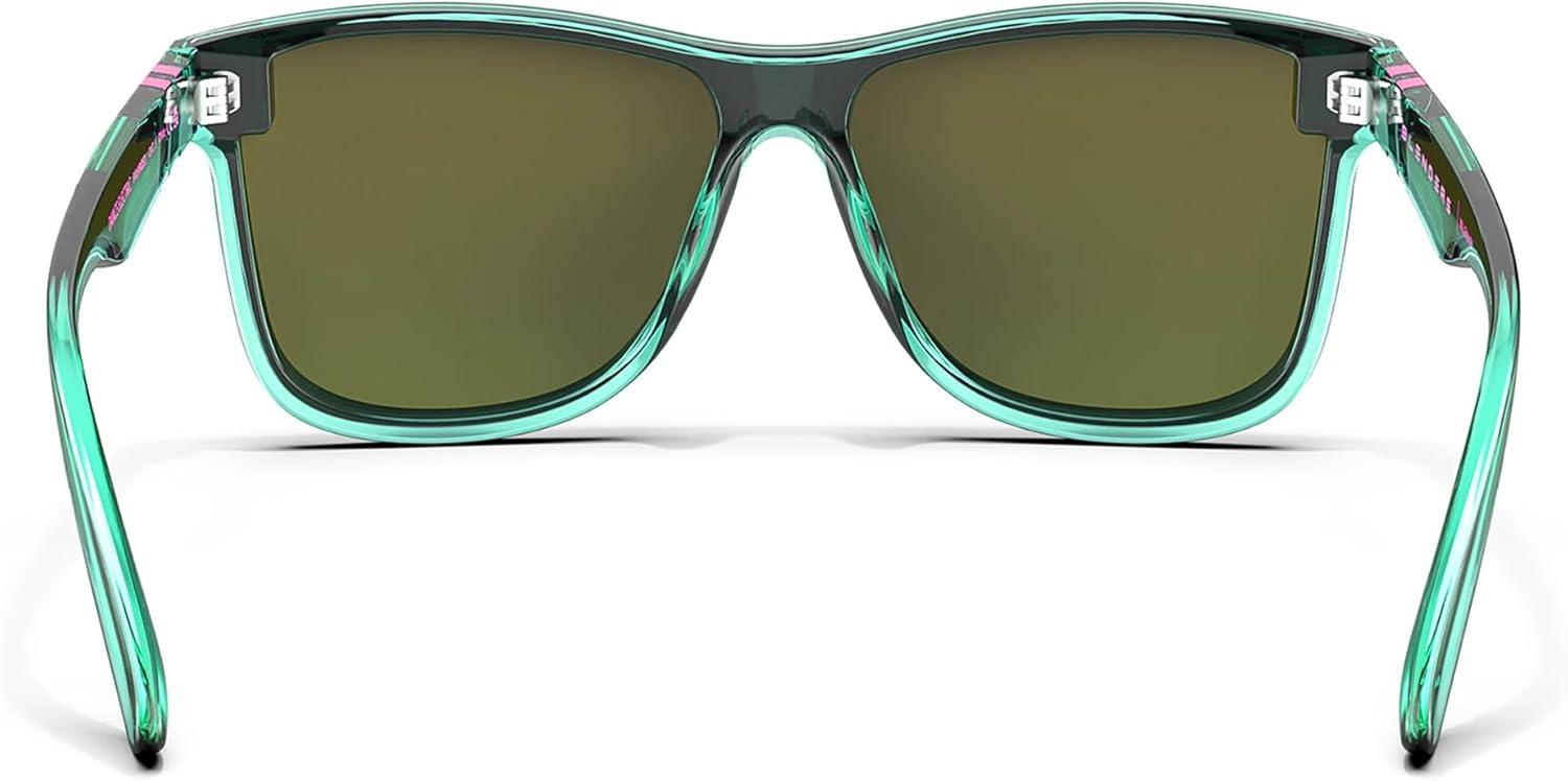 imageBlenders Eyewear Millenia X2 Polarized Sunglasses Flat Mirrored Lens 100 UV Protection For Men ampamp WomenDance Electric