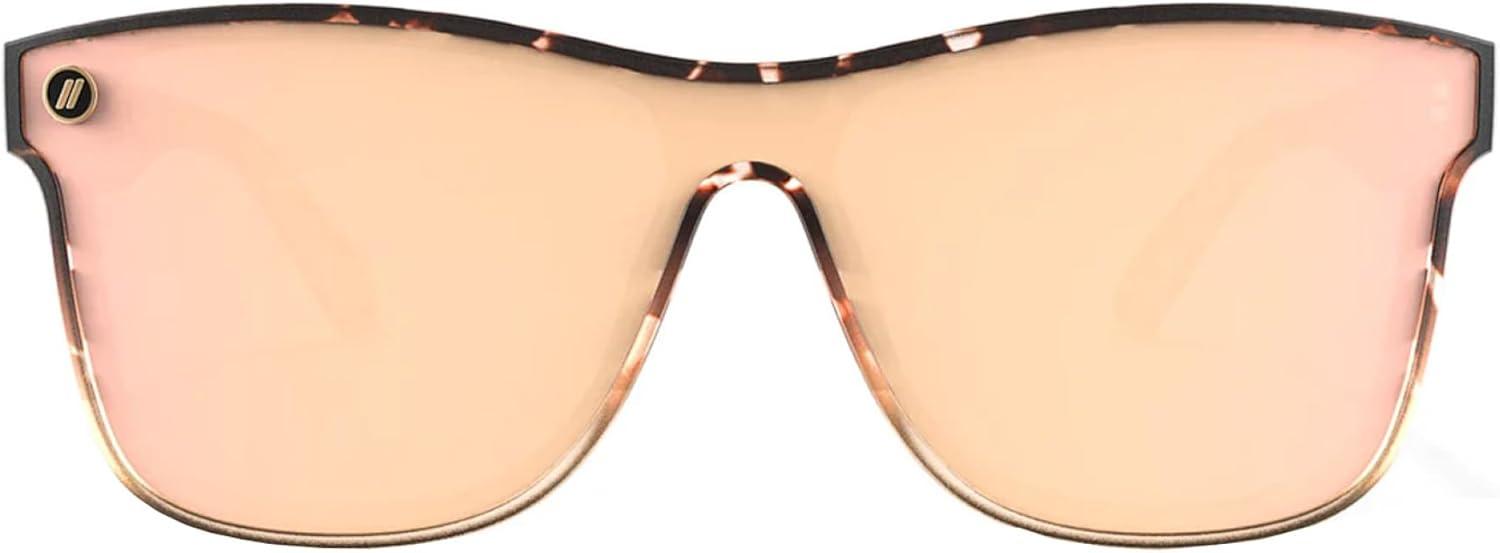 imageBlenders Eyewear Millenia X2 Polarized Sunglasses Flat Mirrored Lens 100 UV Protection For Men ampamp WomenLion Heart