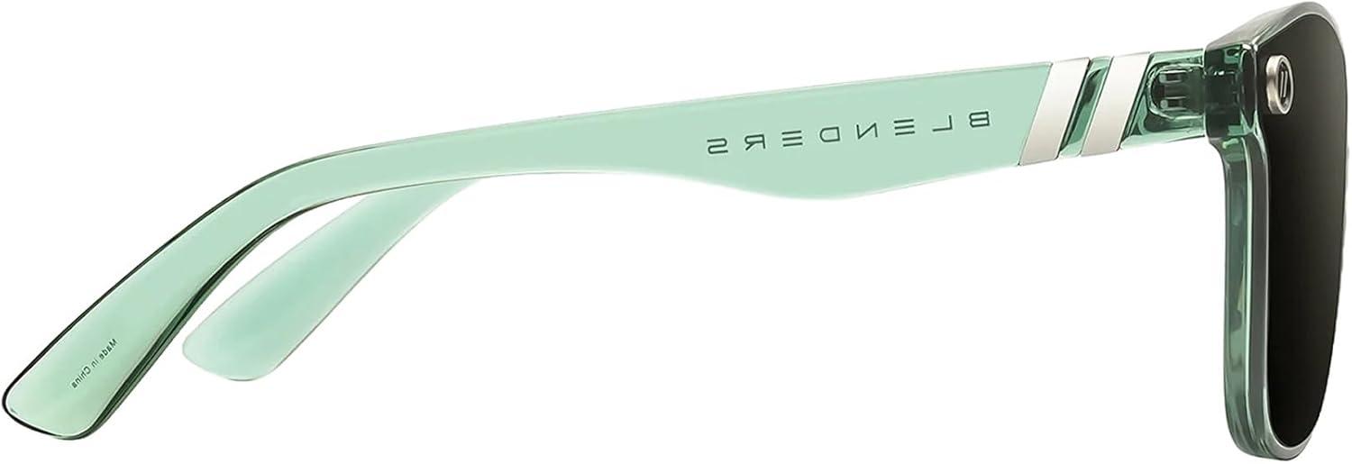 imageBlenders Eyewear Millenia X2 Polarized Sunglasses Flat Mirrored Lens 100 UV Protection For Men ampamp WomenSage Cage