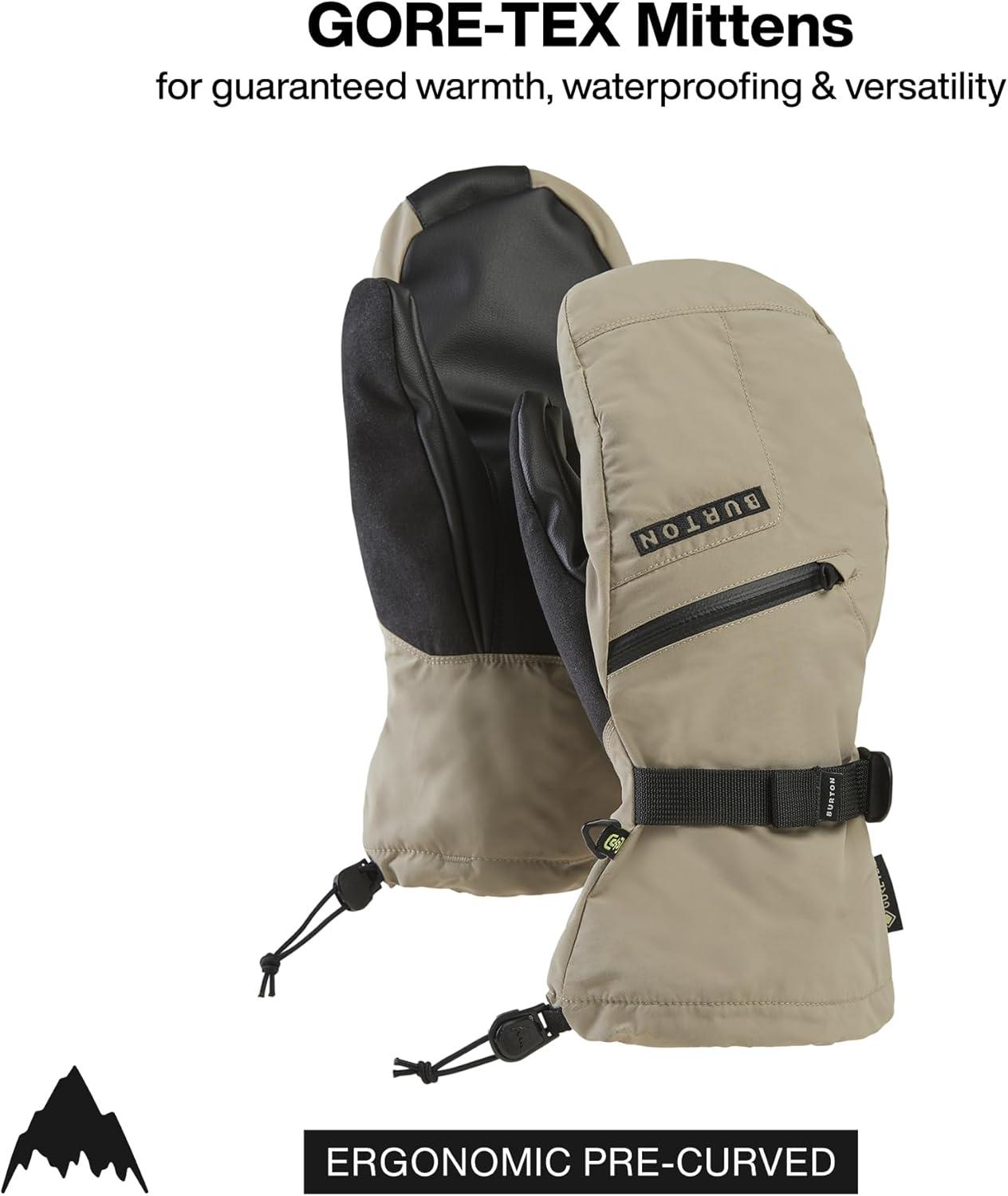 imageBurton Mens GoreTEX Insulated Gloves Waterproof Winter Snowboard GlovesSummit Taupe