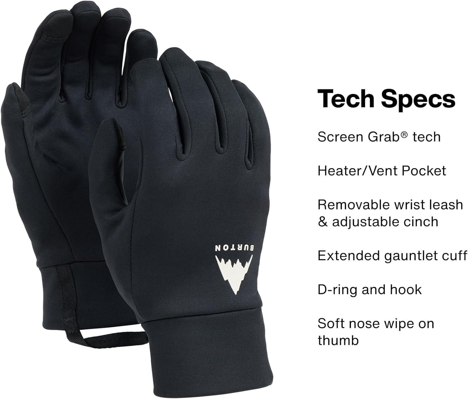 imageBurton Mens GoreTEX Insulated Gloves Waterproof Winter Snowboard GlovesTrue Black