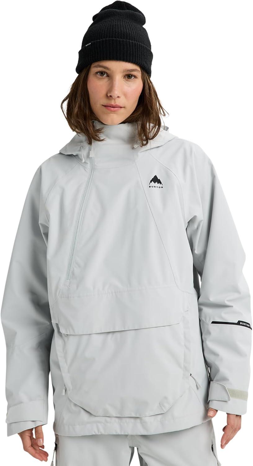 imageBurton Womens Reserve 2L 20K Relaxed Fit Anorak Snow JacketGray Cloud