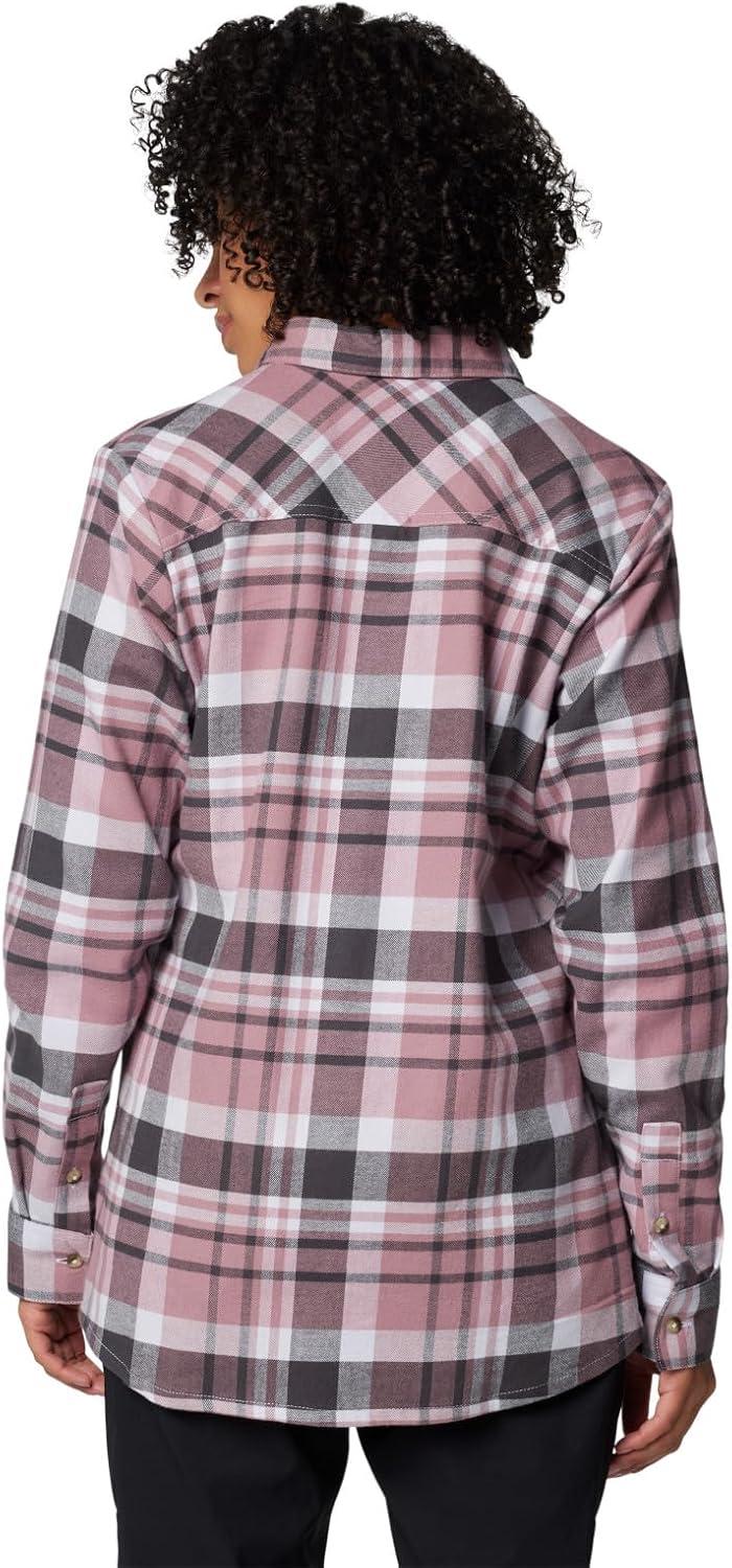 imageColumbia Womens Calico Basin Flannel Long Sleeve ShirtSnowdrift Multiplaid