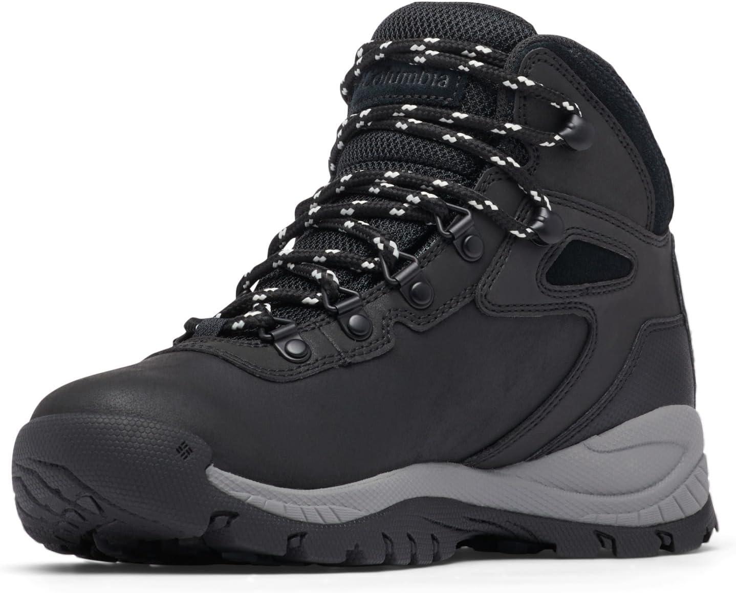imageColumbia Womens Newton Ridge Plus Waterproof Hiking BootsBlackChalk