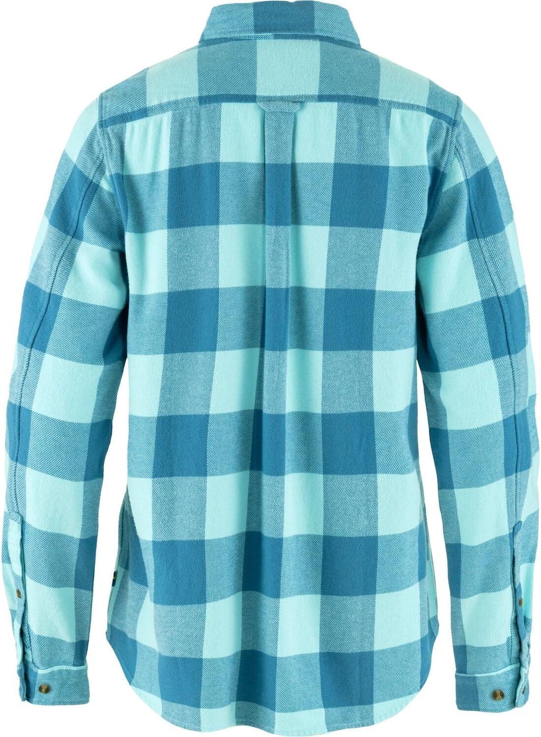imageFjllrven Ovik Heavy Flannel Womens Shirts Long SleeveDawn Bluebreeze Blue