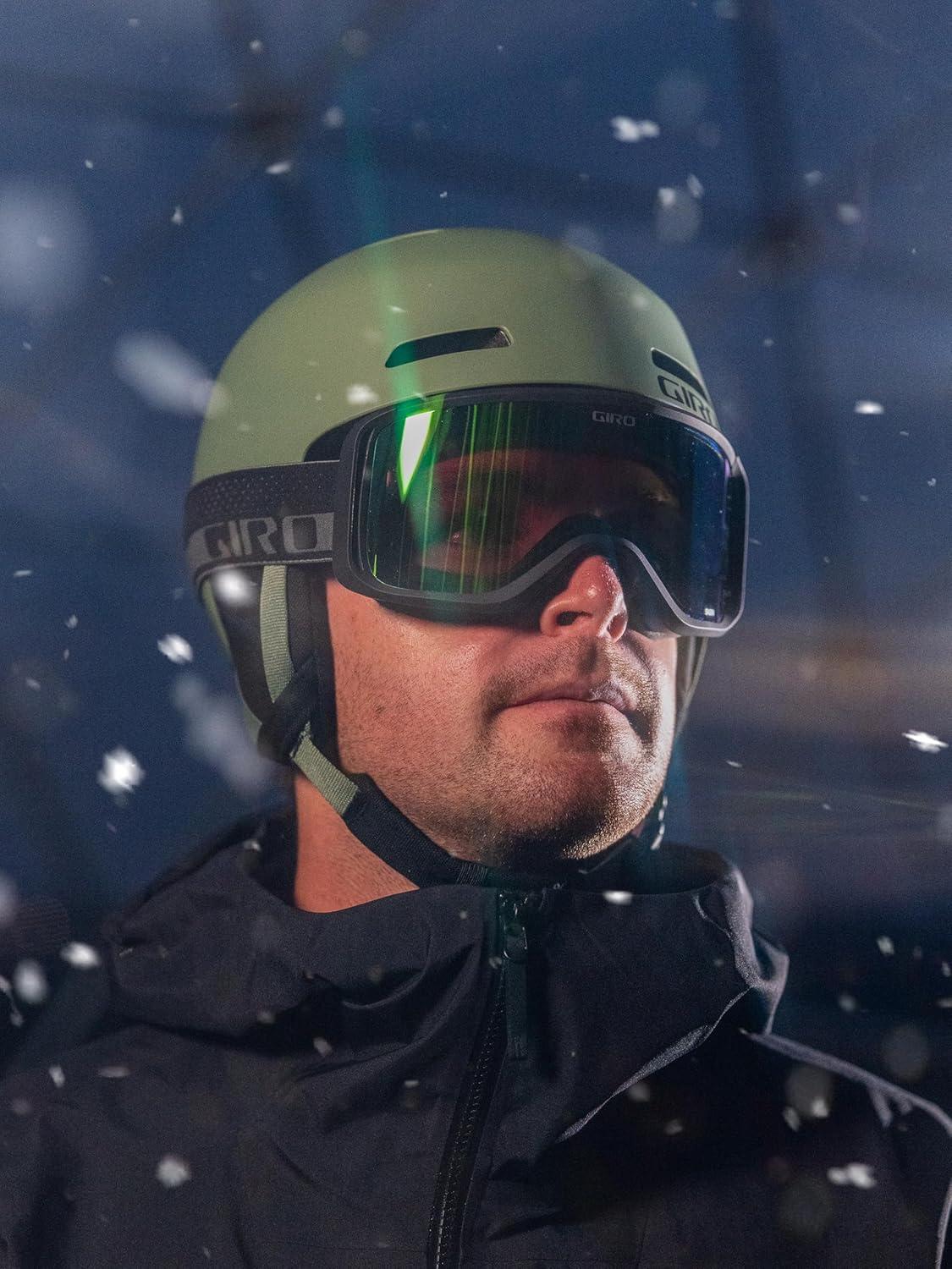 imageGiro Ledge Ski Helmet Snowboarding Helmet for Men Women and YouthMatte Hedge Green