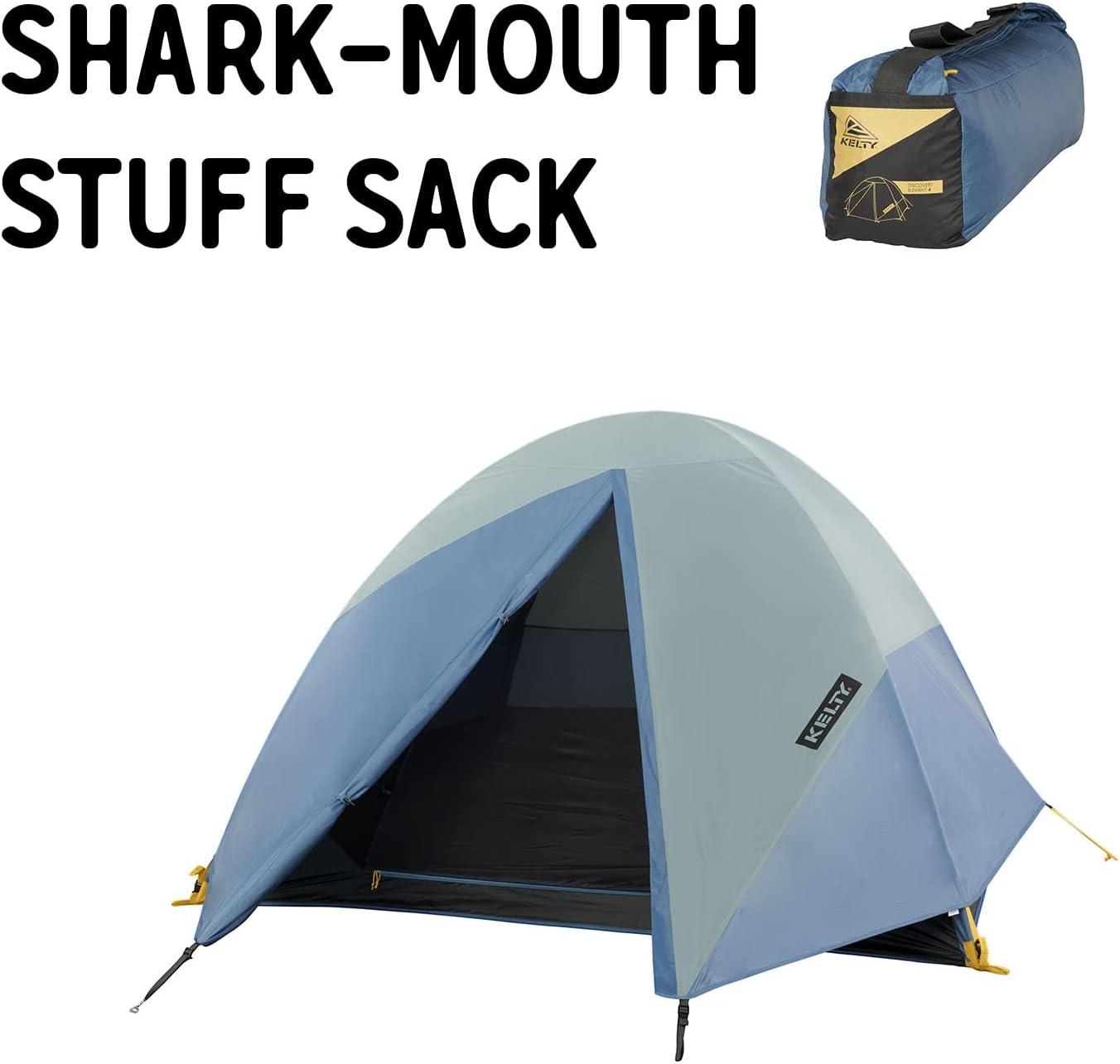 imageKelty Discovery Element Camping Tent 4 or 6 Person Storm Worthy Campsite Shelter Fiberglass Poles PreAttached Guylines Stuff Sack Included4 Person