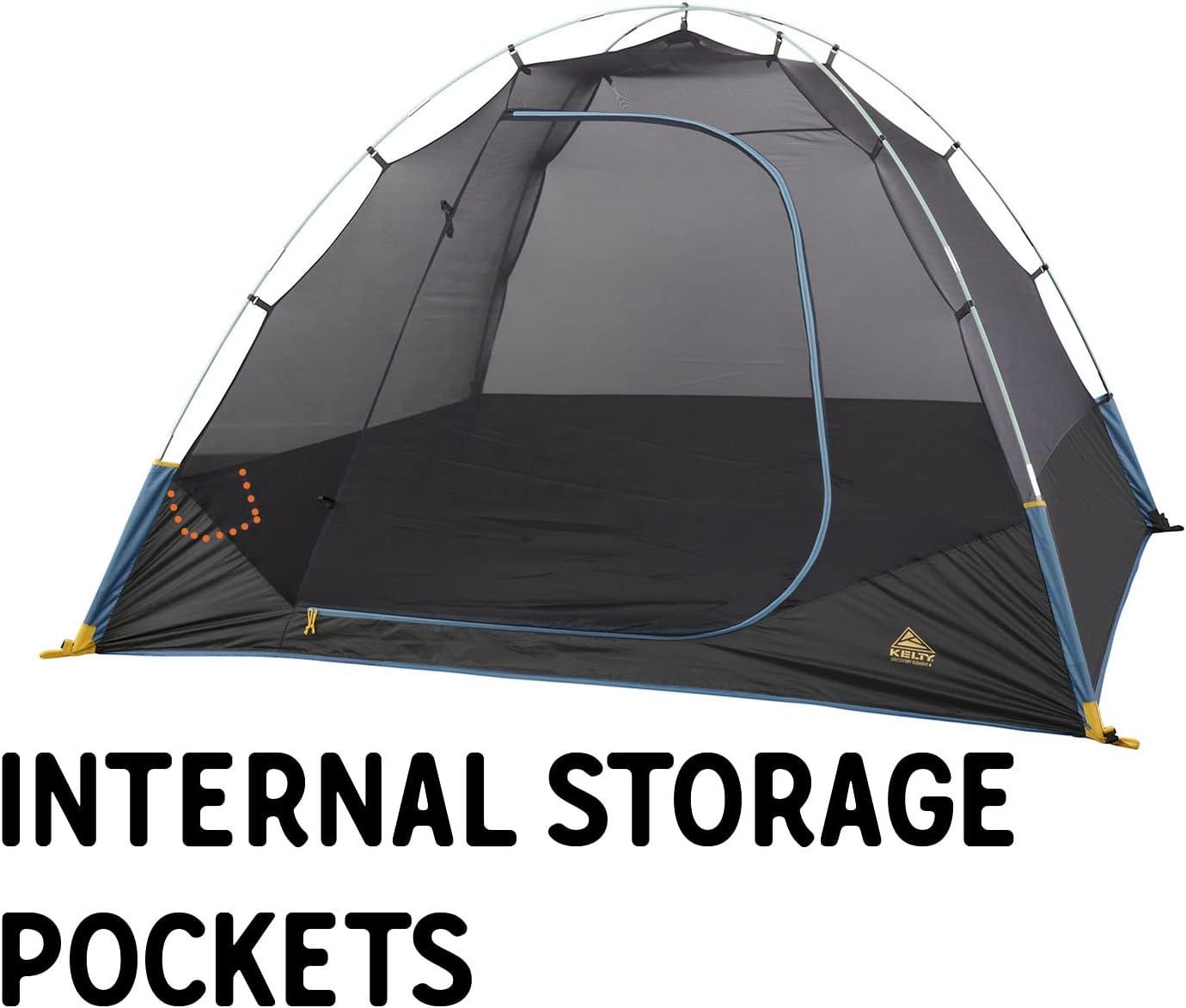 imageKelty Discovery Element Camping Tent 4 or 6 Person Storm Worthy Campsite Shelter Fiberglass Poles PreAttached Guylines Stuff Sack Included4 Person