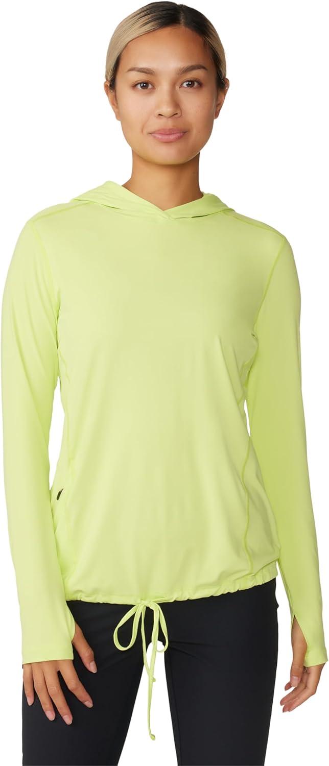 imageMountain Hardwear Womens Crater Lake Long Sleeve Hoody for Hiking Camping Backpacking and Casual WearLight Sun