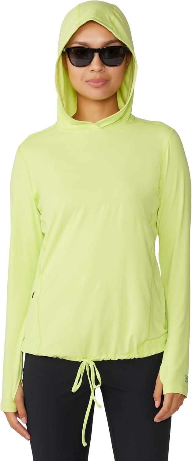 imageMountain Hardwear Womens Crater Lake Long Sleeve Hoody for Hiking Camping Backpacking and Casual WearLight Sun