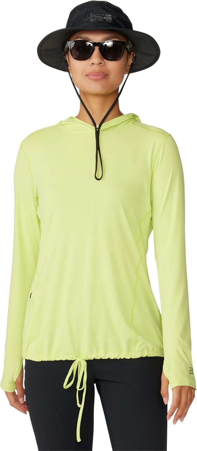 imageMountain Hardwear Womens Crater Lake Long Sleeve Hoody for Hiking Camping Backpacking and Casual WearLight Sun