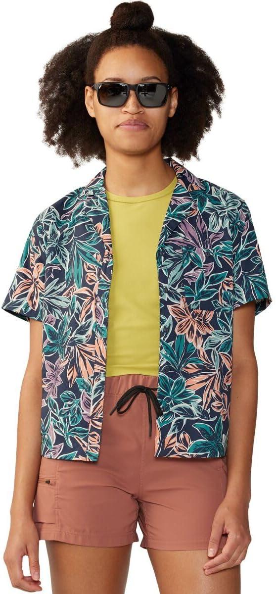 imageMountain Hardwear Womens Trail Sender Short SleeveDark Zinc Floral Print