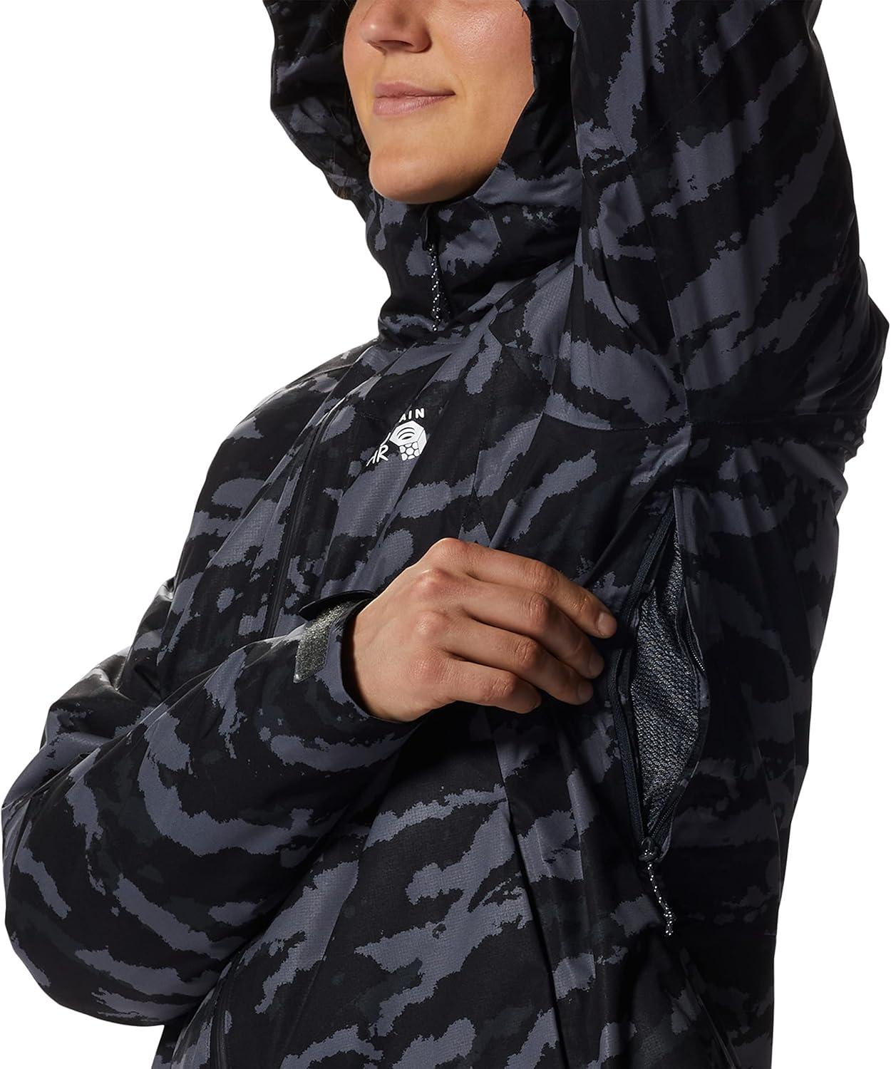 imageMountain Hardwear womens Stretch Ozonic Insulated JacketJacketBlack Paintstrokes Print