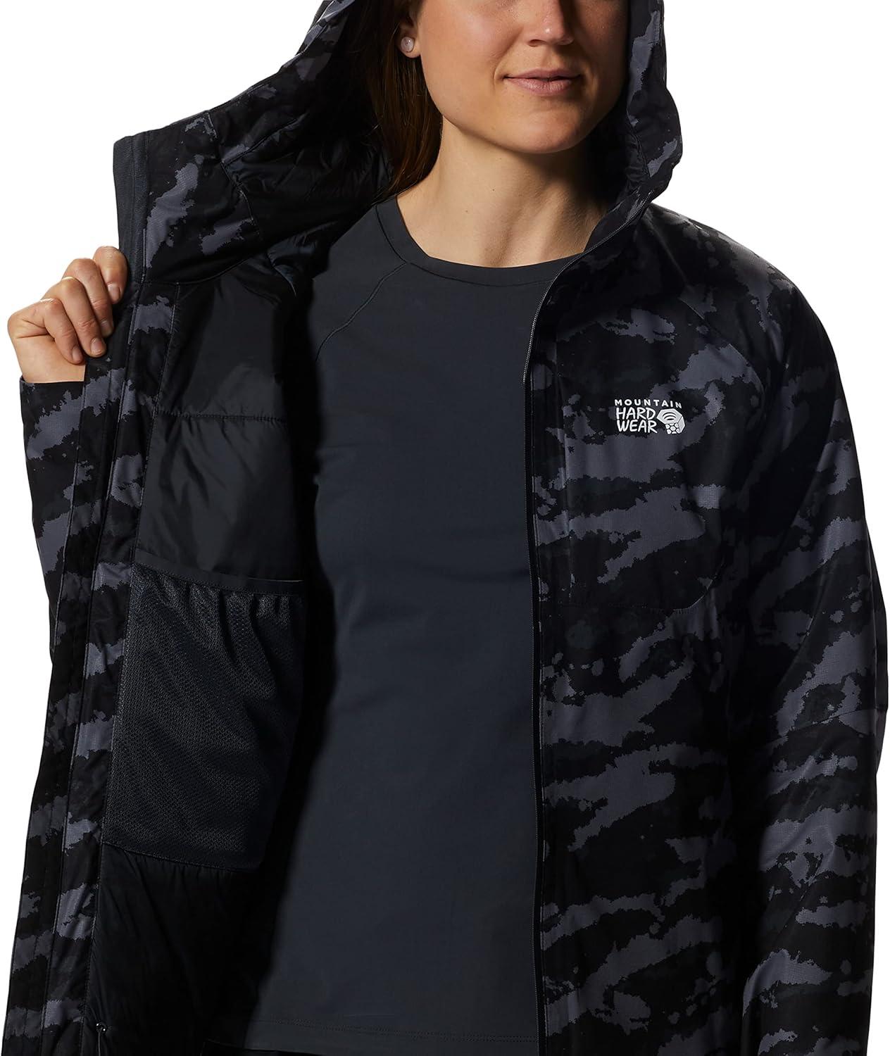 imageMountain Hardwear womens Stretch Ozonic Insulated JacketJacketBlack Paintstrokes Print