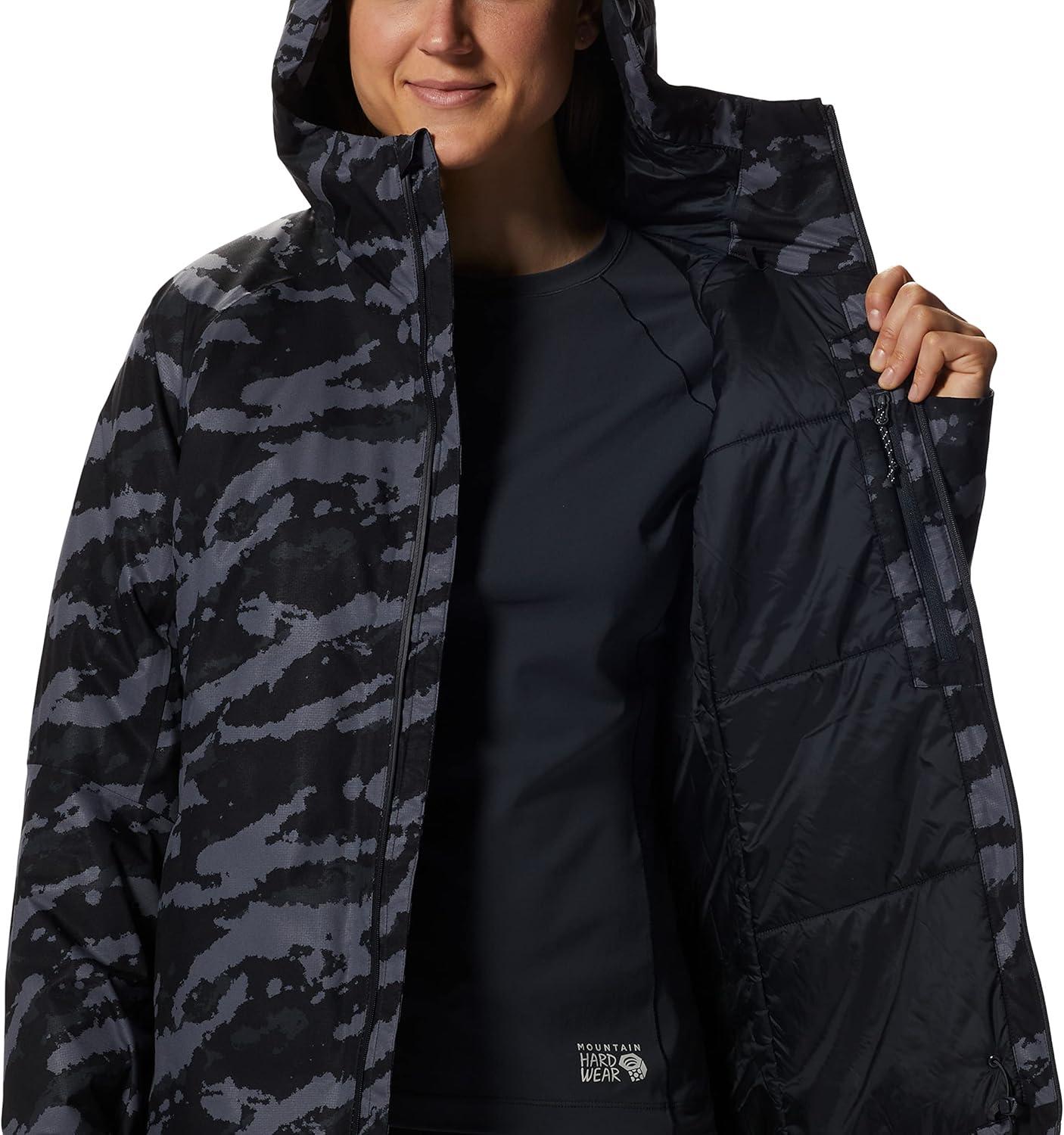 imageMountain Hardwear womens Stretch Ozonic Insulated JacketJacketBlack Paintstrokes Print