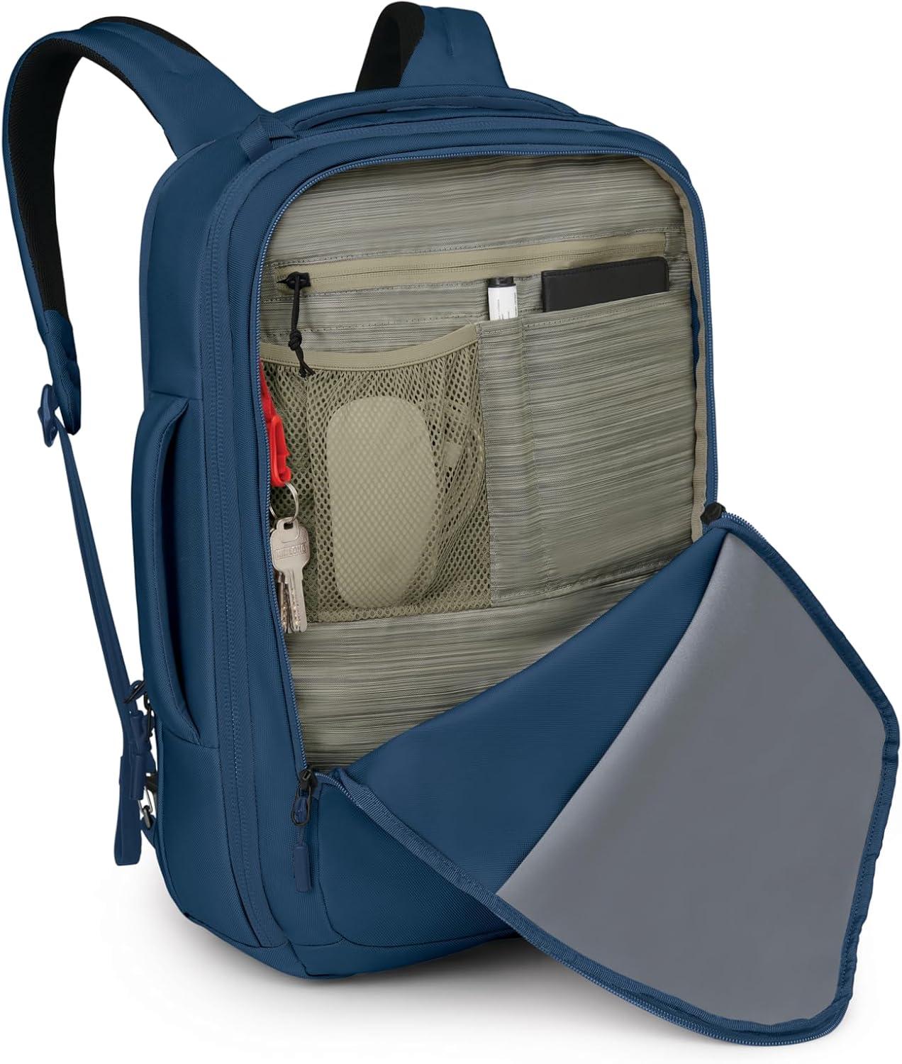 imageOsprey Aoede 25L Commuter Briefcase Backpack Tan ConcreteAntique Blue