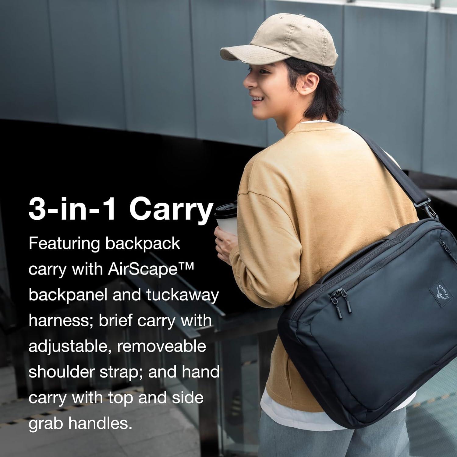 imageOsprey Aoede 25L Commuter Briefcase Backpack Tan ConcreteMagma Brown