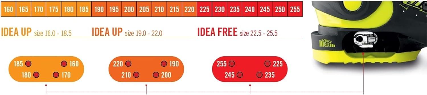 imageRoces IDEA UP Adjustable Ski Boots for Kids Youth ampamp Toddler Ski Boots with Single Buckle Expandable Downhill Ski Boots for Growing Feet Girls ampamp Boys SizesWhiteRedBlack