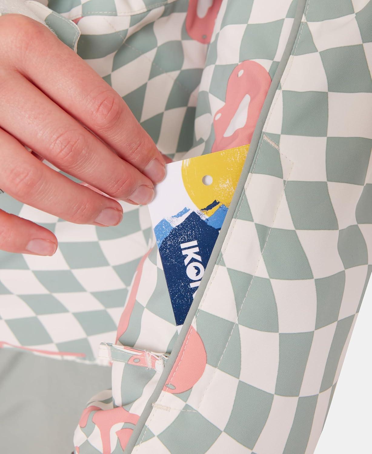 imageRoxy Womens High Ridge Hoodie Snowboard Jacket 10k Waterproof Insulated Ski JacketHeart