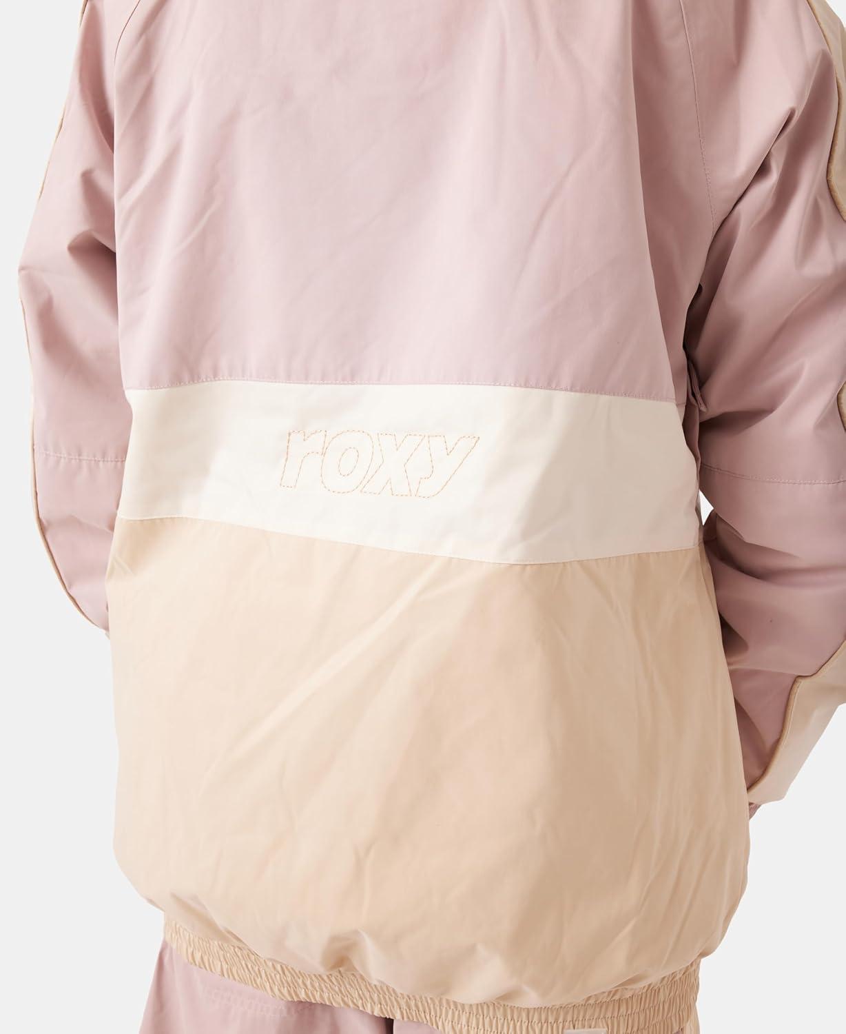 imageRoxy Womens High Ridge Hoodie Snowboard Jacket 10k Waterproof Insulated Ski JacketRose Combo