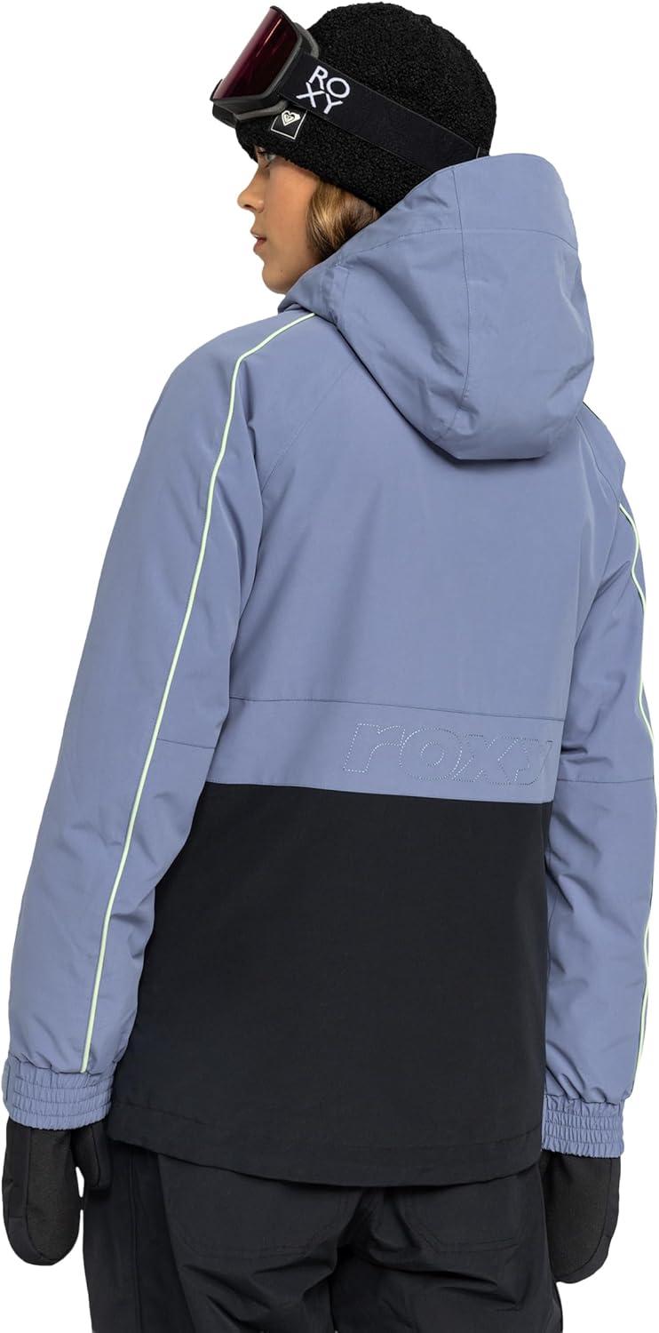 imageRoxy Womens High Ridge Hoodie Snowboard Jacket 10k Waterproof Insulated Ski JacketWild Wind