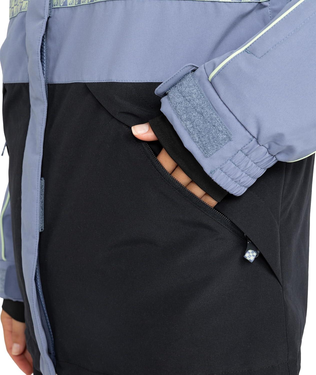 imageRoxy Womens High Ridge Hoodie Snowboard Jacket 10k Waterproof Insulated Ski JacketWild Wind