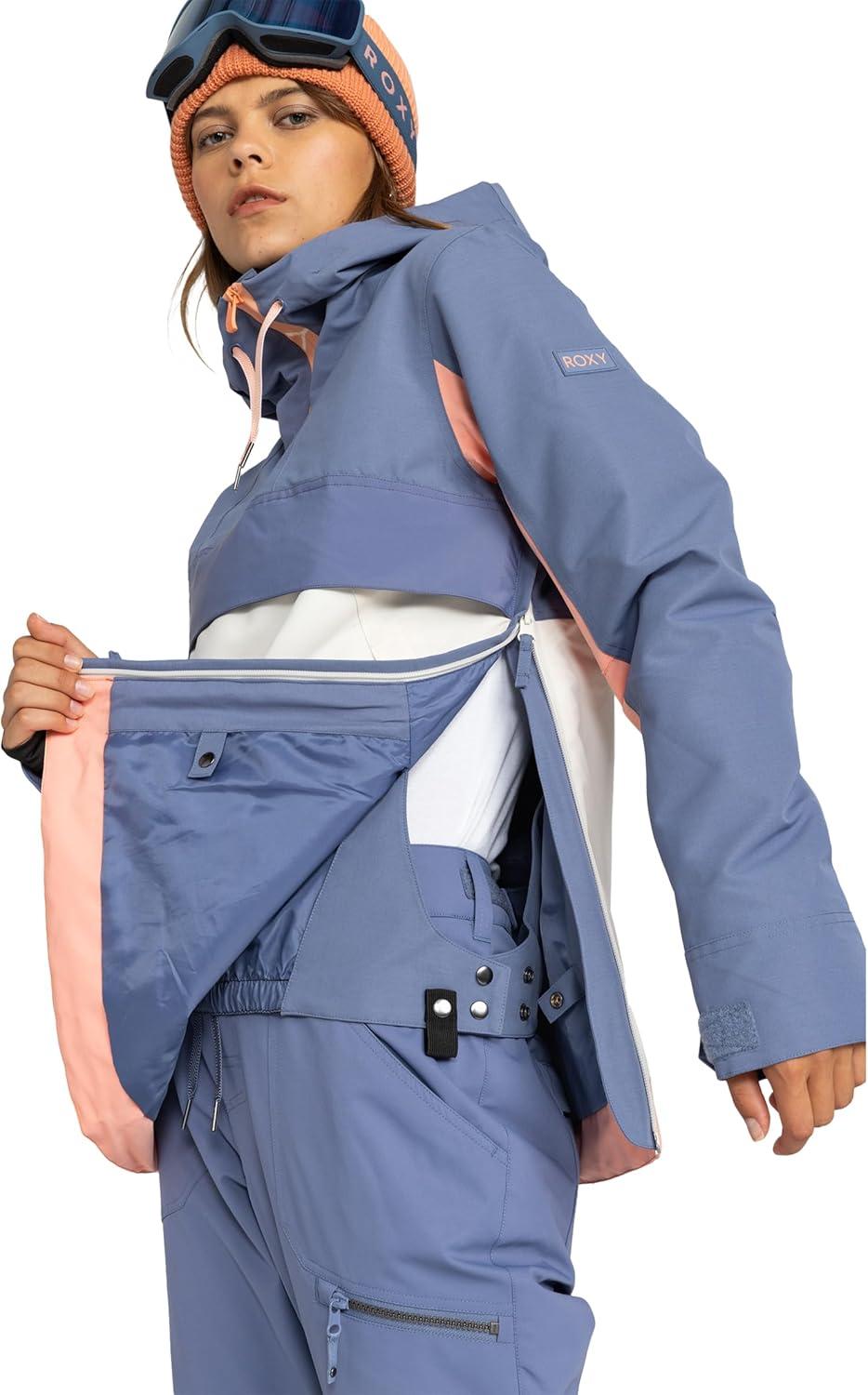 imageRoxy womens Shelter Snowboard Jacket 10k Waterproof Insulated Ski Jacket Pfasfree Hydrosmart CollarWild Wind