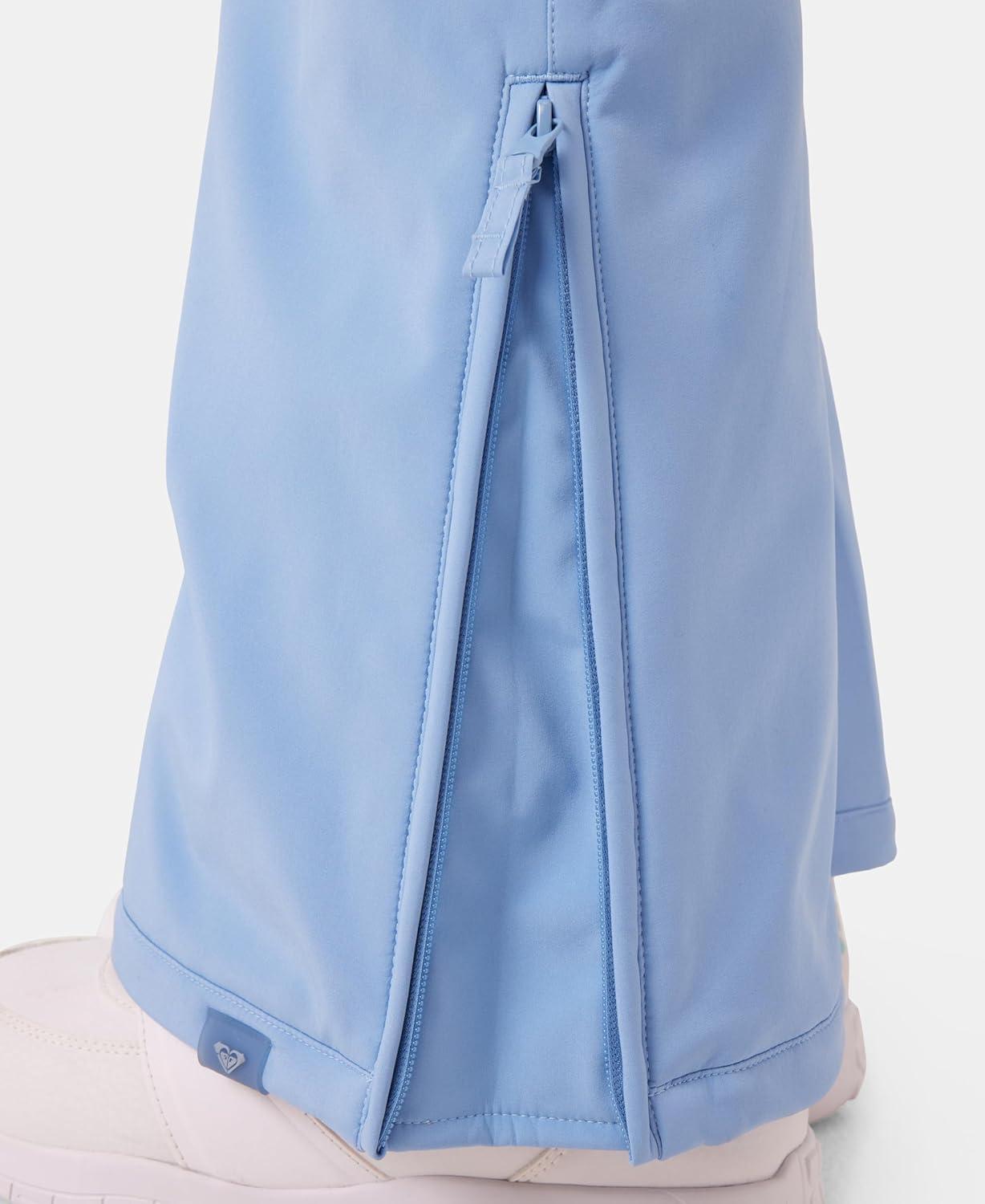 imageRoxy womens Summit Softshell Bib Pants 15k Waterproof Slim Fit Snow Bib Stretch Fabric Knee PaddingAllure