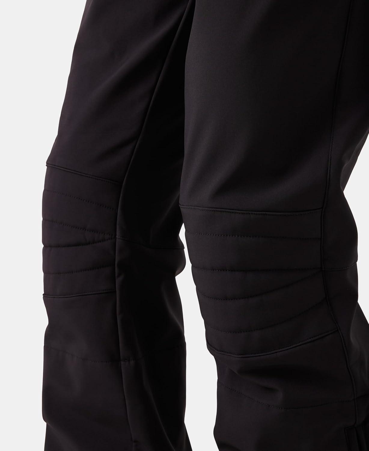 imageRoxy womens Summit Softshell Bib Pants 15k Waterproof Slim Fit Snow Bib Stretch Fabric Knee PaddingBlack