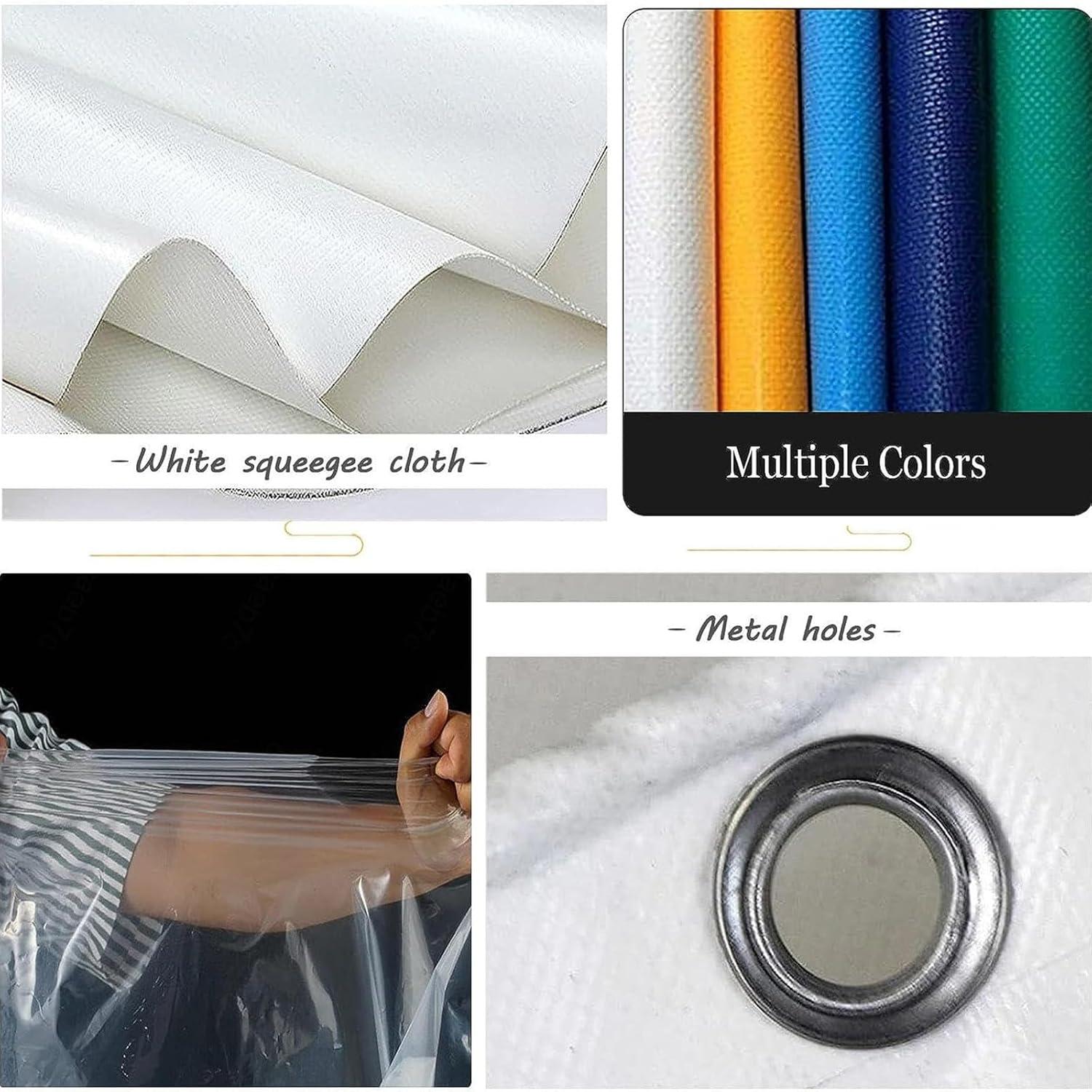 imageTransparent TarpaulinPVC Clear Waterproof Tarpaulin Side Panels with Zipper Outdoor Weatherproof Clear Tarp Curtainsfor Pergola Patio Porch GazeboHeavyDuty 700 gm Size H26xW9mH85xW295ftH3xW10mH98xW328ft