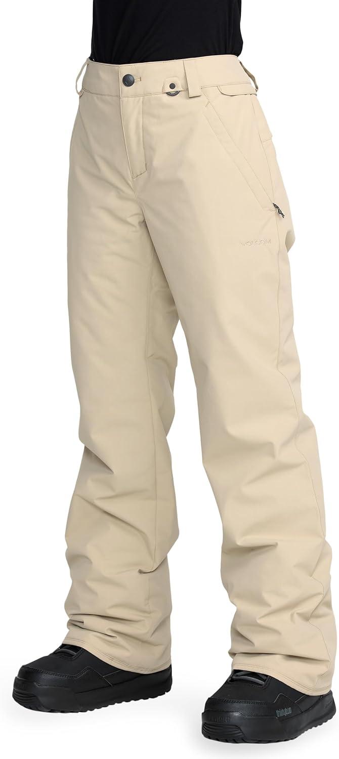 imageVolcom womens Frochickie Insulated Snow Pants 10k Waterproof 2 Layer Ski PantOat