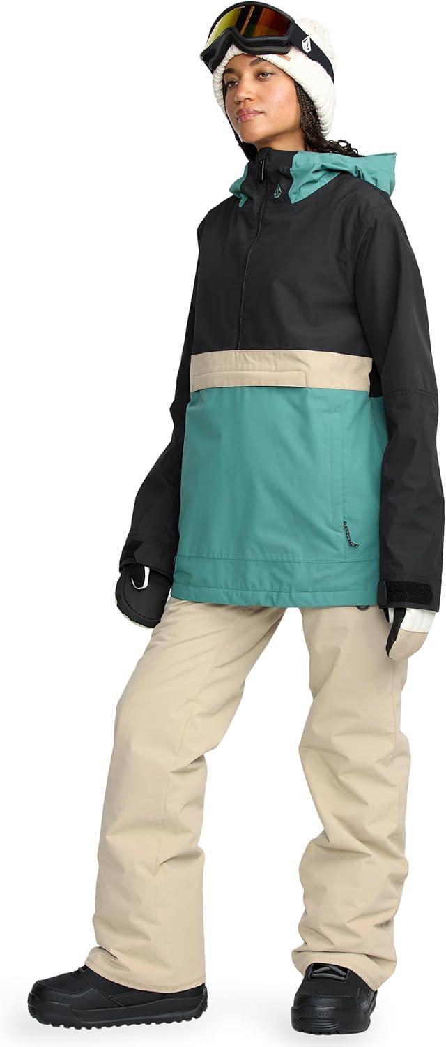 imageVolcom womens Frochickie Insulated Snow Pants 10k Waterproof 2 Layer Ski PantOat