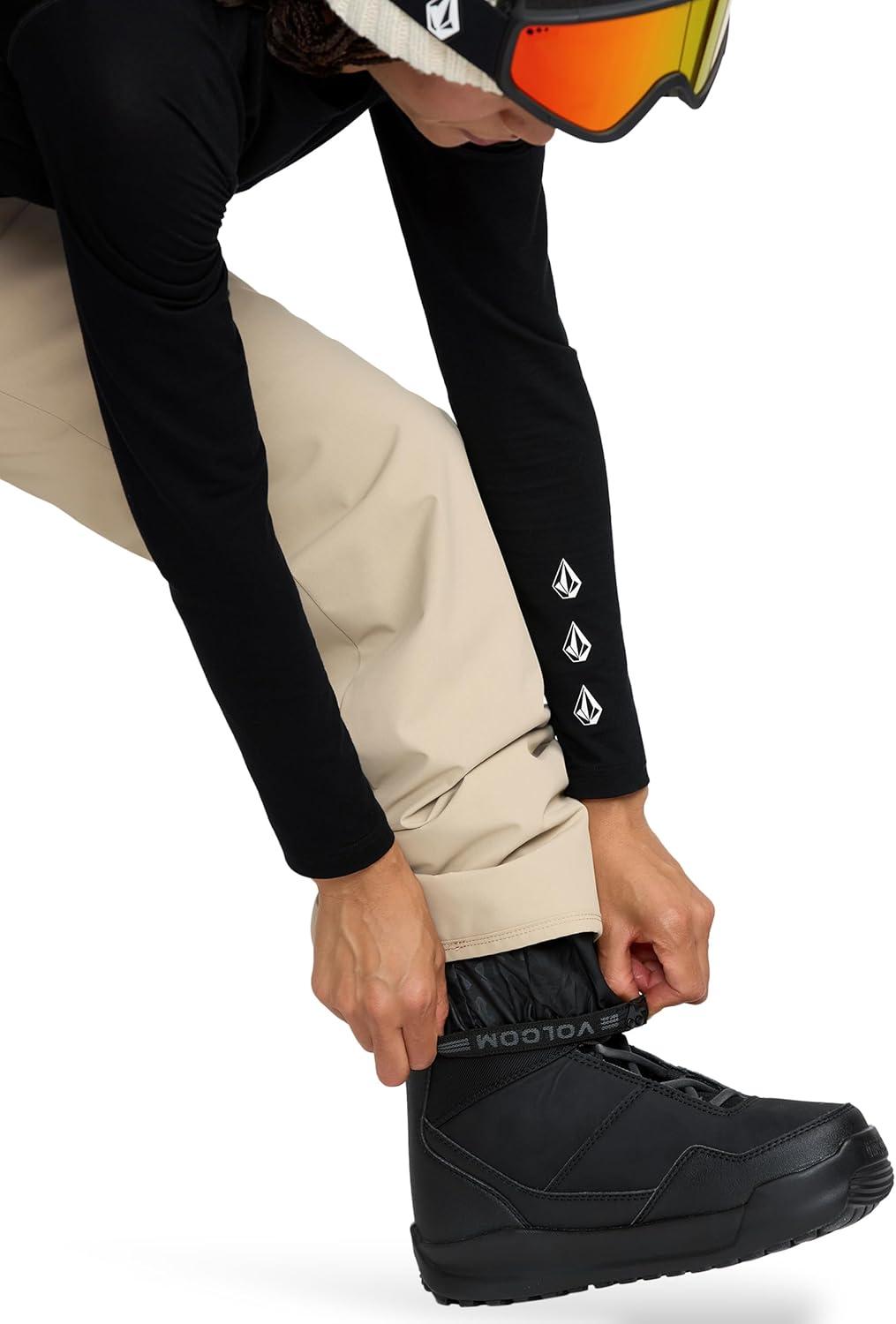 imageVolcom womens Frochickie Insulated Snow Pants 10k Waterproof 2 Layer Ski PantOat
