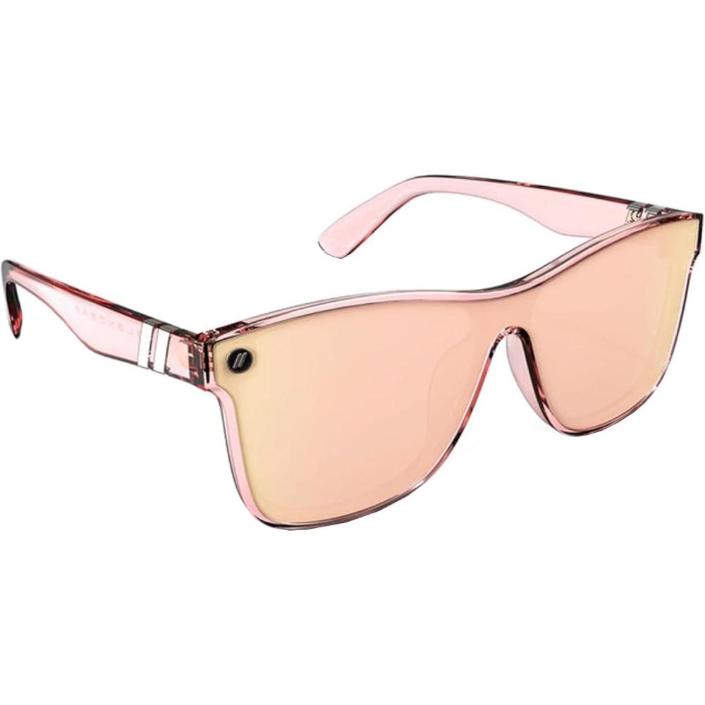 imageBlenders Eyewear Millenia X2 Polarized Sunglasses Flat Mirrored Lens 100 UV Protection For Men ampamp WomenCitrus Blast